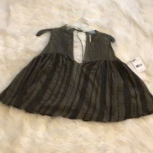 Free people shirt open back